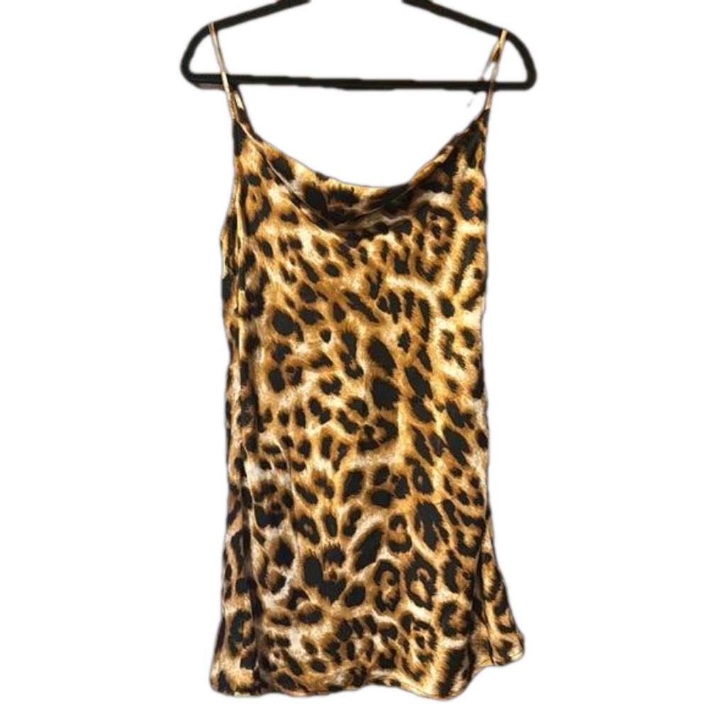 Forever 21 Contemporary Spaghetti Strap Leopard Print Dress